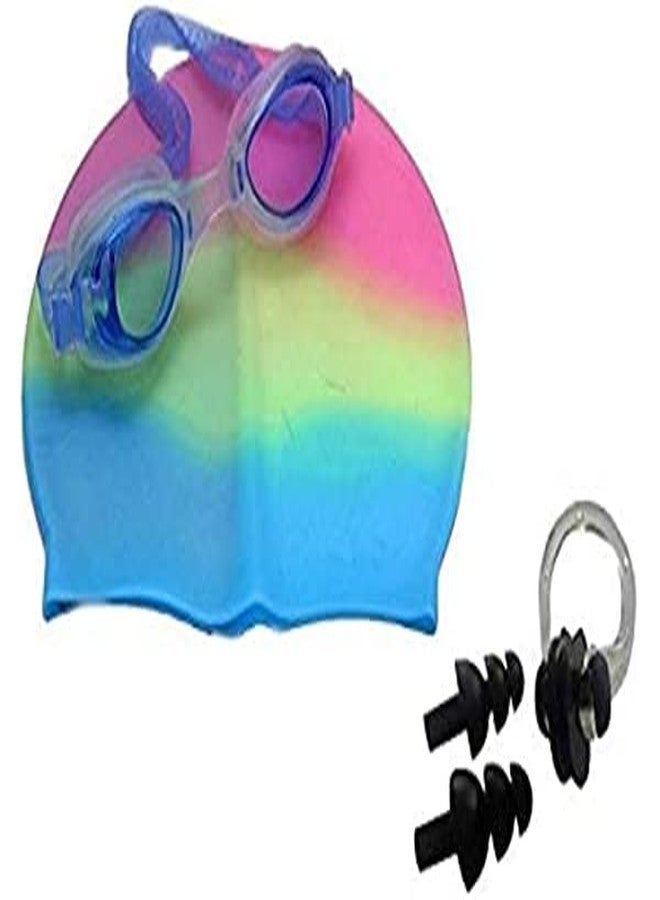Zonoxo Swimming Kit with Goggles, Cap and Ear Plug for Kids Girl's and Boy's swim item. - Image 2